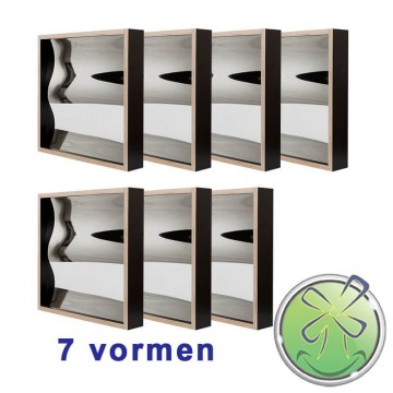 Lachspiegels 50x50cm set