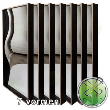 Lachspiegelset 150x68 zwart